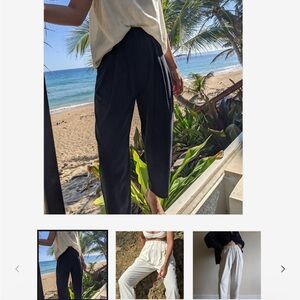 Na Nin Silk Lena Black Pants